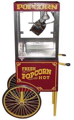 CRETORS 6oz Goldrush Popper with Wagon Base Popcorn Machine 6GPWB